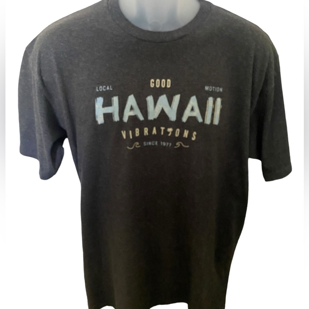 LOCAL MOTION Good Vibrations Surf Hawaii Tee Shirt Men L Large